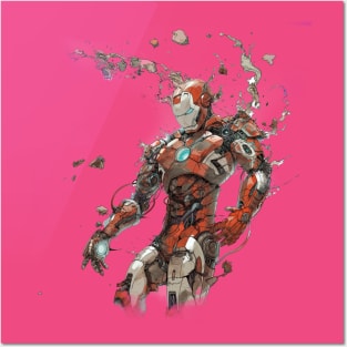 IRON MAN CRUMBLING Posters and Art